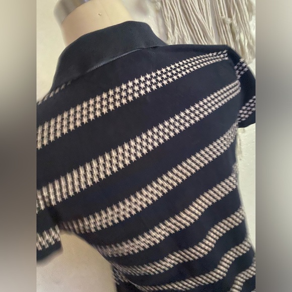 Tommy Star Patriotic Stripe Mini Navy Polo Dress - Picture 8 of 9